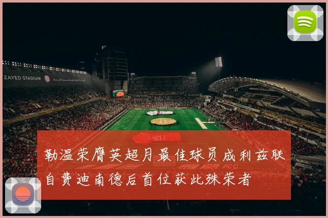 勒温荣膺英超月最佳球员成利兹联自费迪南德后首位获此殊荣者
