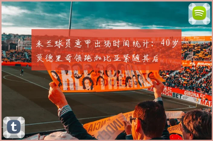 米兰球员意甲出场时间统计：40岁莫德里奇领跑加比亚紧随其后